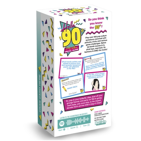 Hella 90’s Pop Culture Trivia Card Board Game NWT - Picture 2 of 2